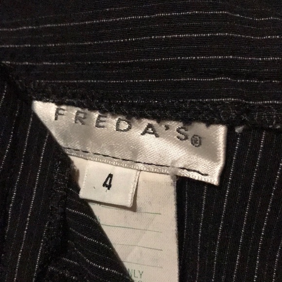 Black Designer Pin-Striped Suit - Picture 6 of 6